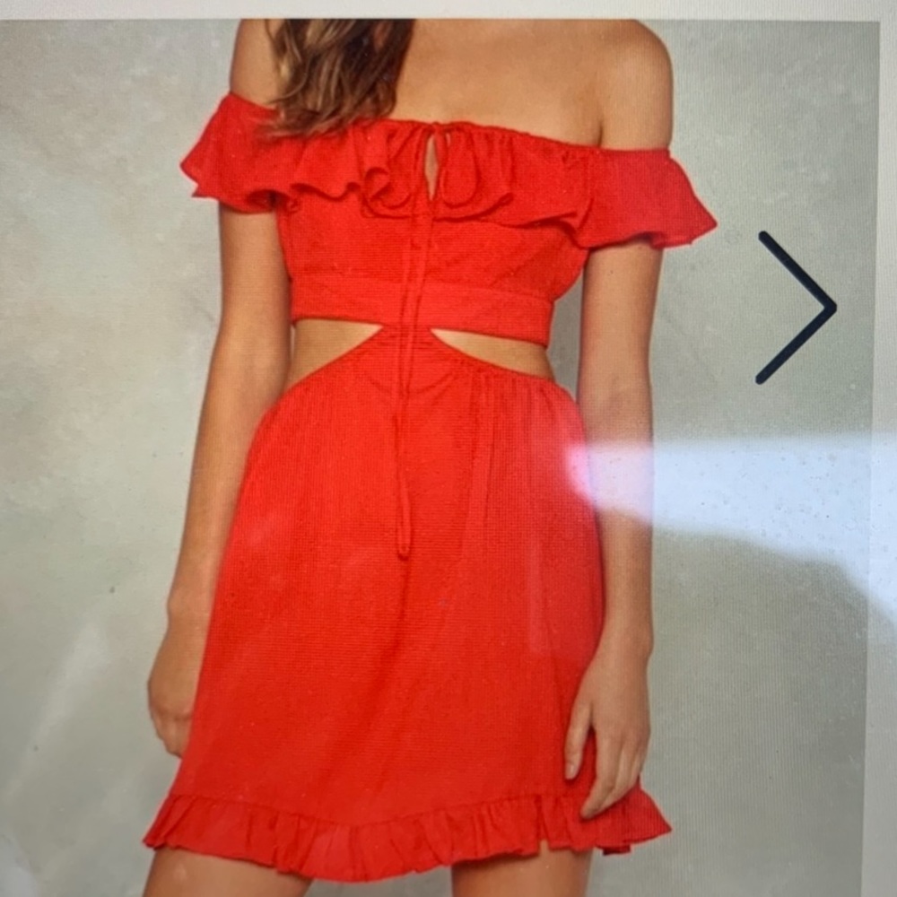 Open to it cut out dress